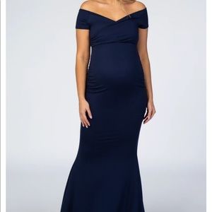 PinkBlush Maternity Offshoulder Photoshoot Gown or Evening Gown